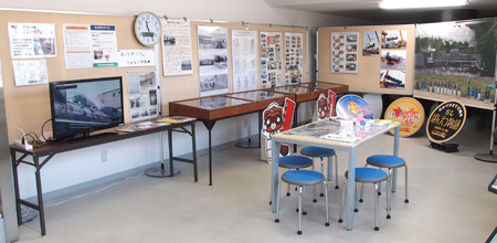 「新津鉄道資料館 関連施設内の展示」の写真